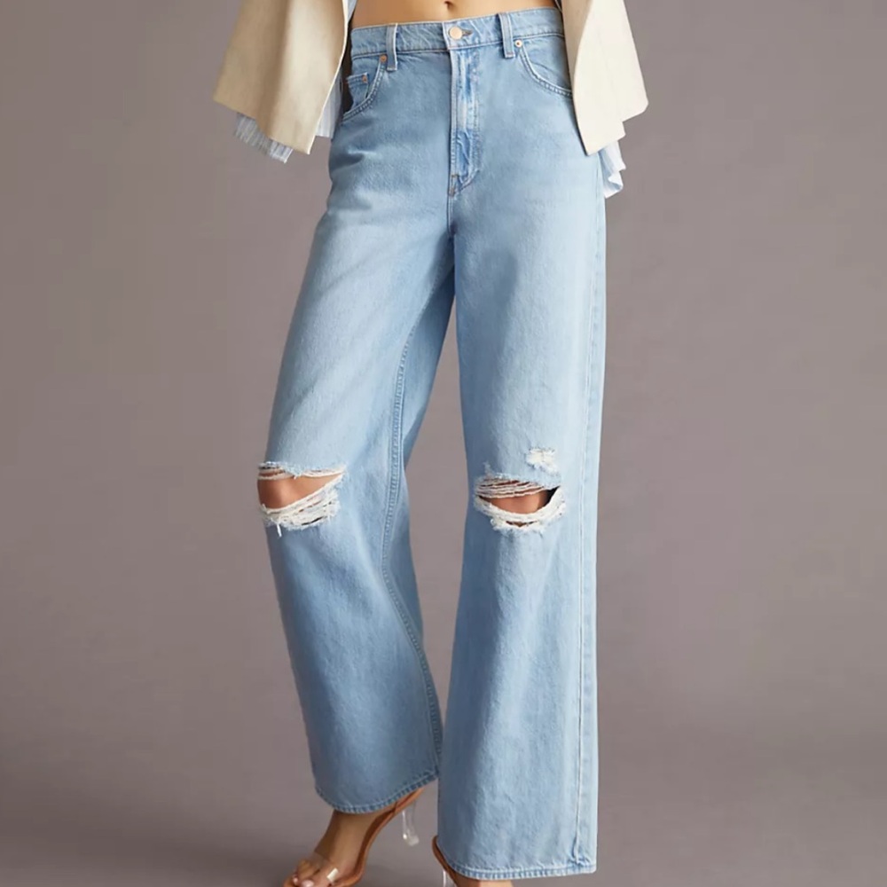 MOTHER SNACKS! Fun Dip Puddle Jeans